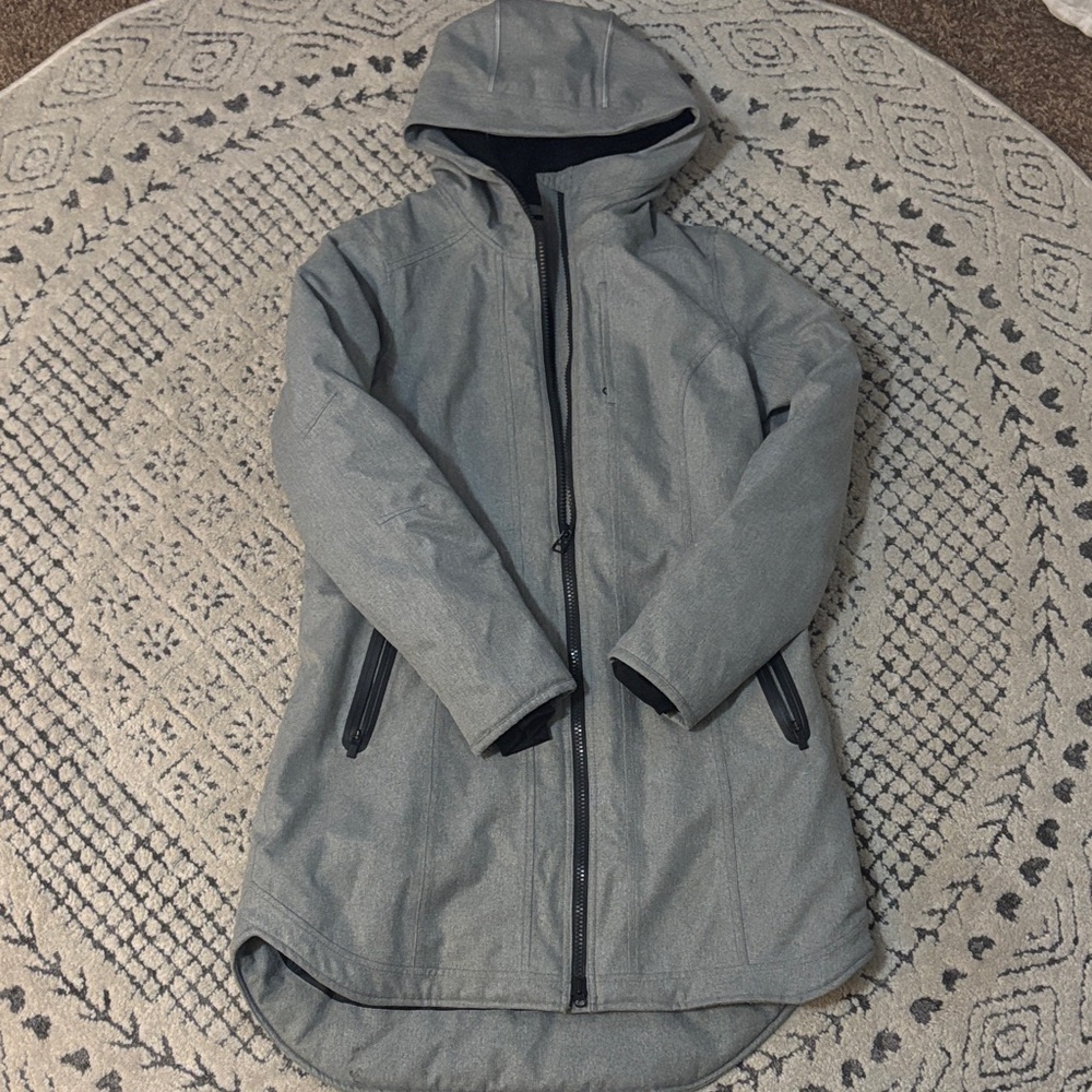 Athleta Women's Gray Ski Jacket Parka Sz M